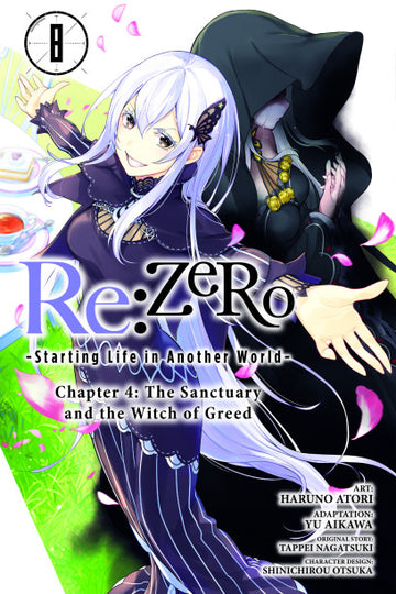Re:ZERO -Starting Life in Another World-, Chapter 4: The Sanctuary and the Witch of Greed, Vol. 8 (manga) — manga cover