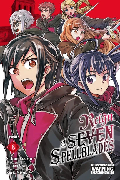 Reign of the Seven Spellblades, Vol. 8 (manga) — manga cover