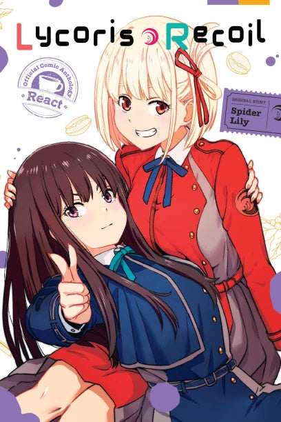 Lycoris Recoil Official Comic Anthology: React — manga cover