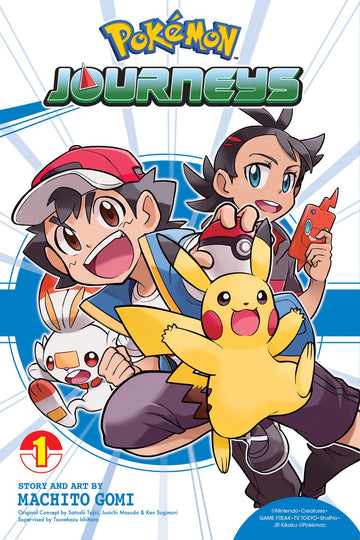 Pokemon Journeys, Vol. 1 — manga cover