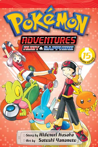 Pokemon Adventures (Ruby and Sapphire), Vol. 15 — manga cover