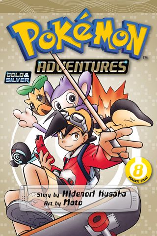 Pokemon Adventures (Gold and Silver), Vol. 8 — manga cover