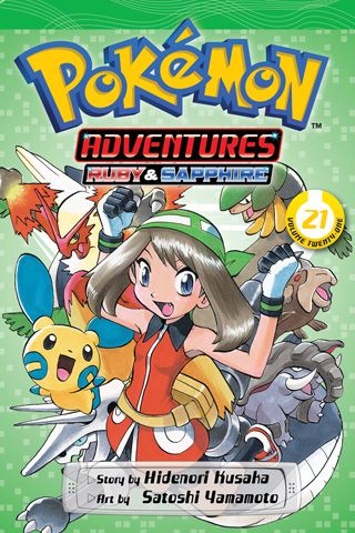 Pokémon Adventures (Ruby and Sapphire), Vol. 21 — manga cover