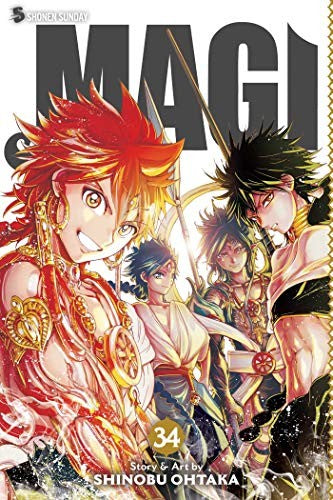 Magi: The Labyrinth of Magic, Vol. 34 — manga cover