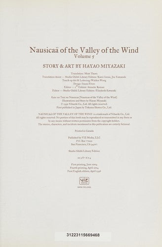 Nausicaa of the Valley of the Wind, Vol. 5
