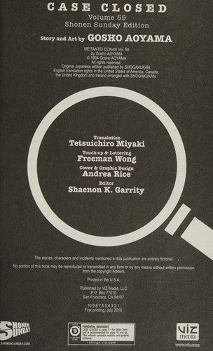 Case Closed, Vol. 59