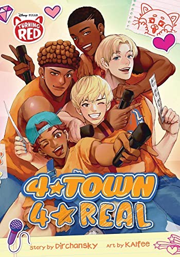 Disney and Pixar's Turning Red: 4*Town 4*Real — manga cover